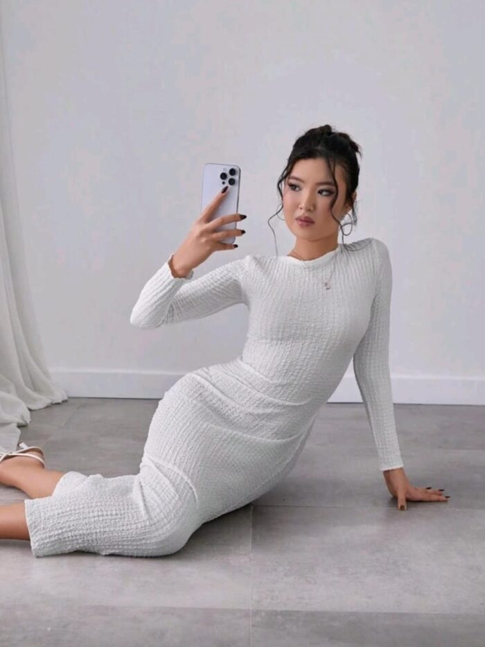 Lumiere Sculpted Knit Dress